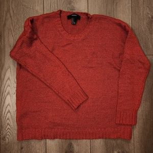Forever 21 Small Burnt Orange Knit Sweater